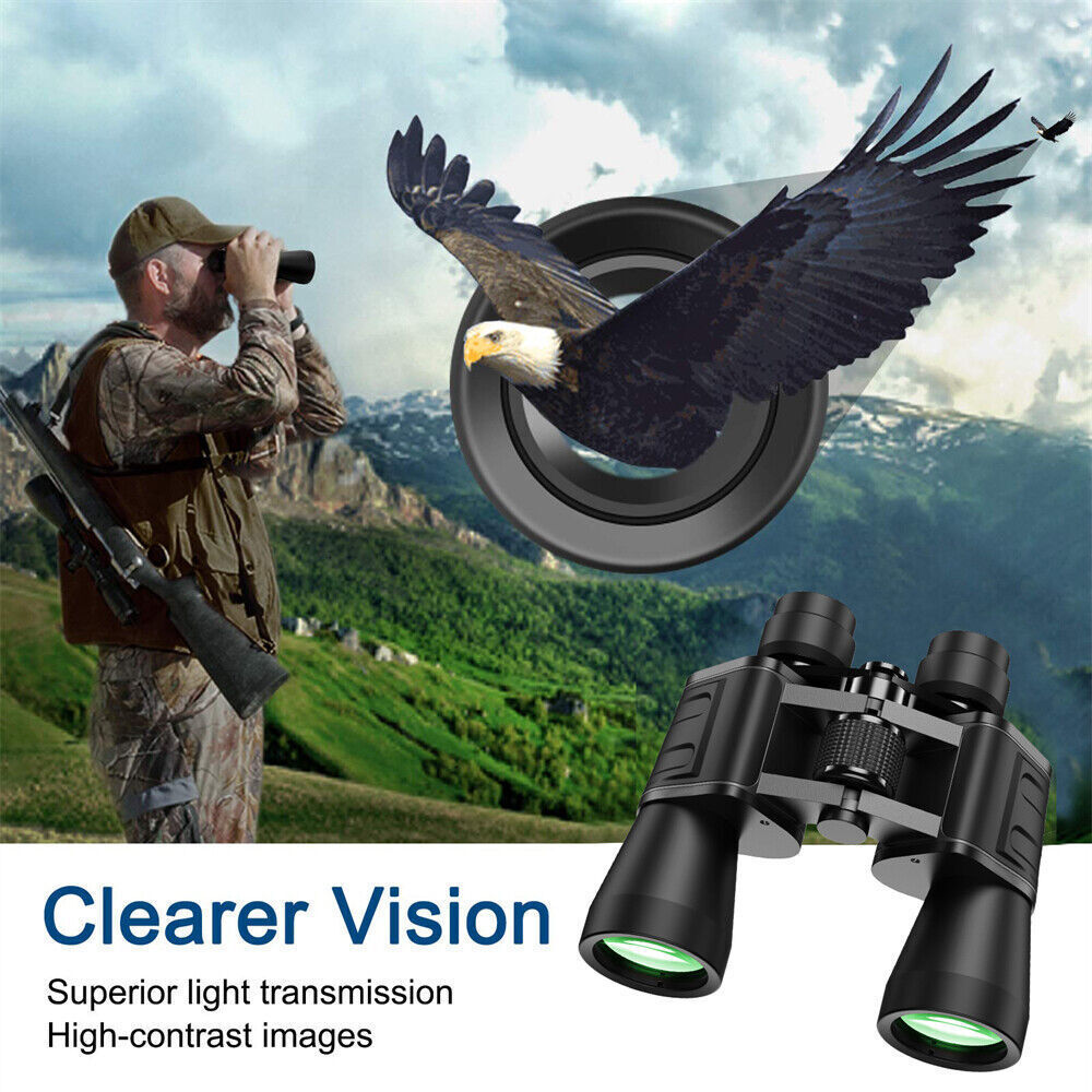 180x100 30x60 HD Military Zoom Powerful Binoculars Day-Low Night Optics Hunting