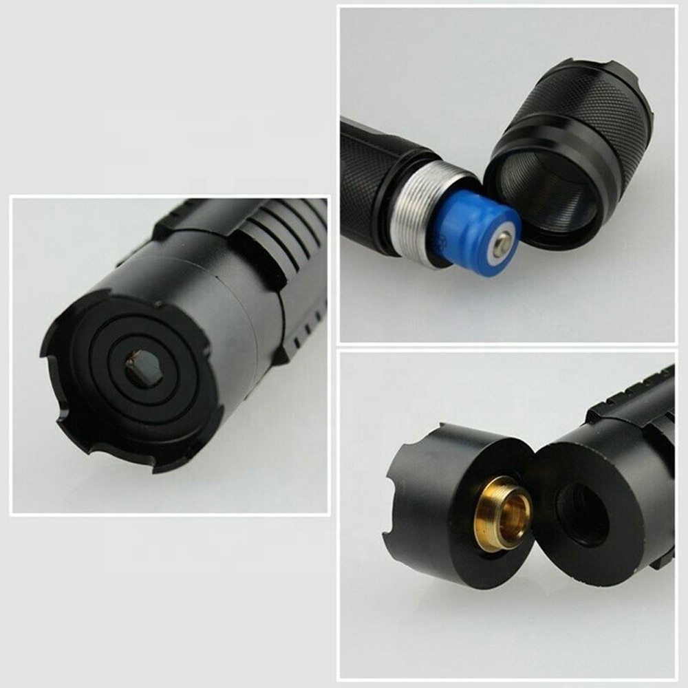 High Power Powerful Blue Laser Torch Flashlight Burning Match Burn Light Cigars Candle 450nm Focusable Blue Laser Pointers